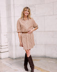 MASON'S DAUGHTER | Anna Dress, Burnt Orange Stripe