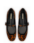 LARROUDÉ Blair Ballet Flat In Leopard Print Calf Hair