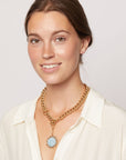 MIGNONNE GAVIGAN Odyssey Necklace Blue Gold