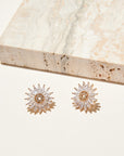 MIGNONNE GAVIGAN Crystal Madeline Stud Earrings Clear