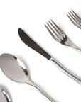 MISETTE Squiggle 5-Piece Cutlery Set in Shiny Silver