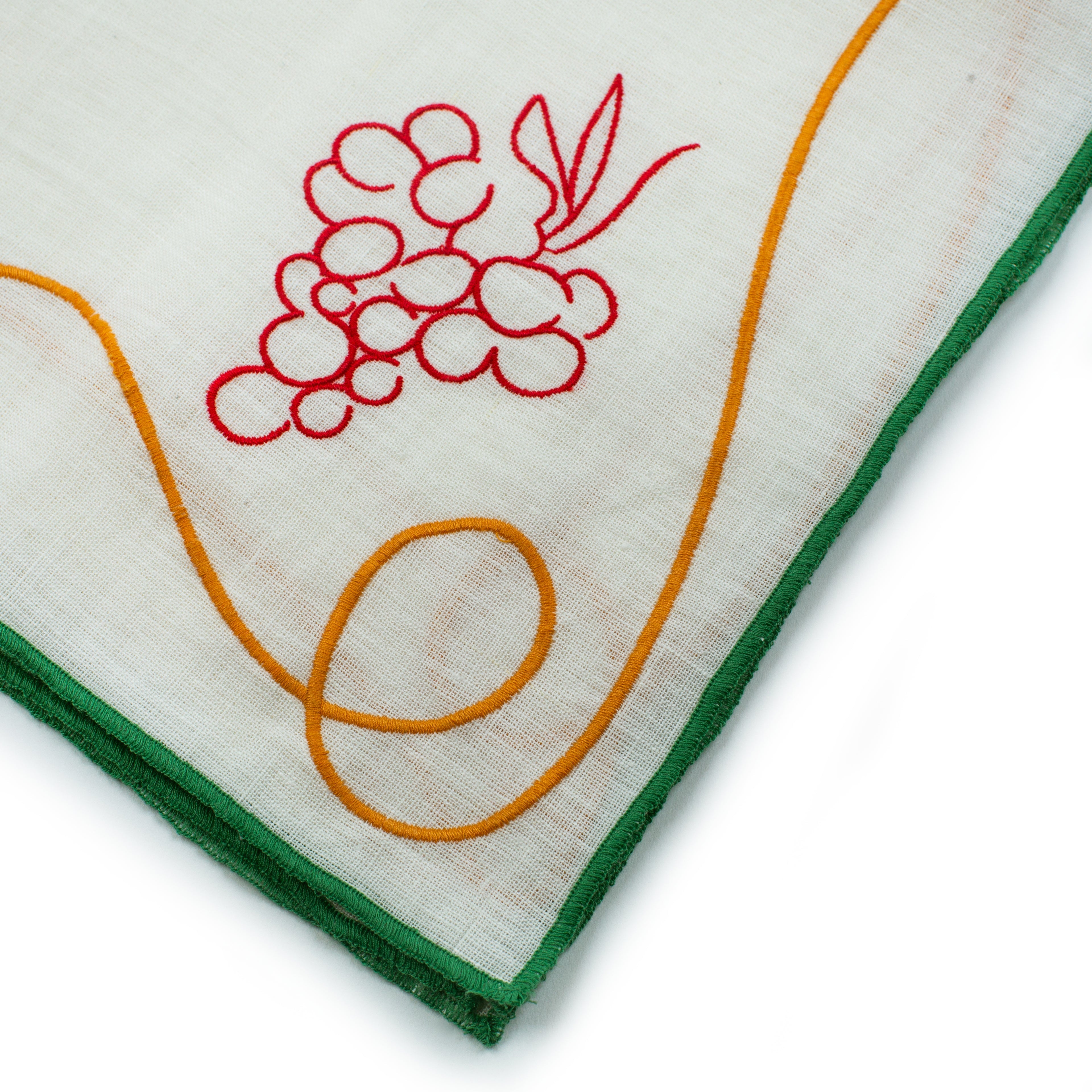 MISETTE Fête Embroidered Linen Napkins (Set of 4)