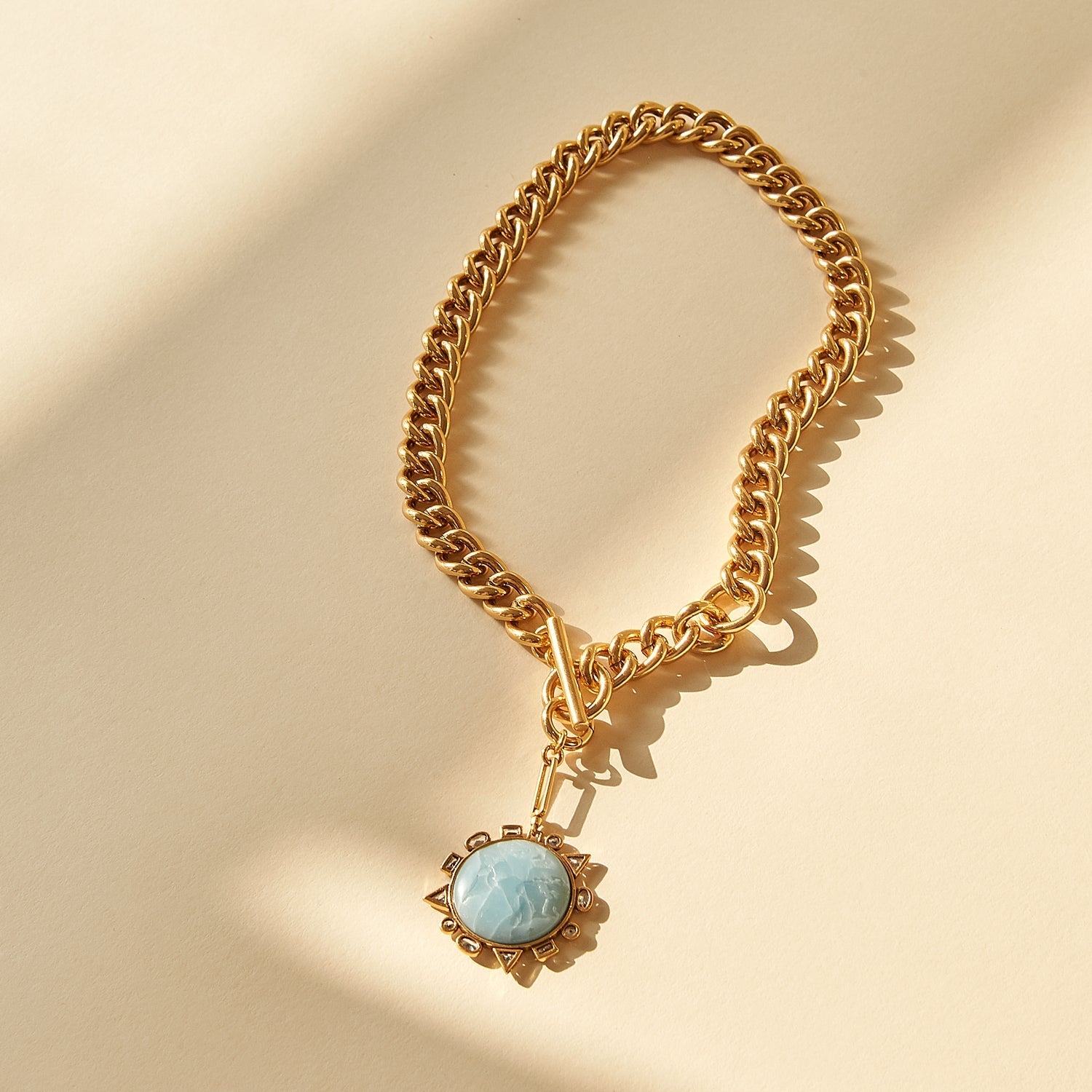 MIGNONNE GAVIGAN Odyssey Necklace Blue Gold