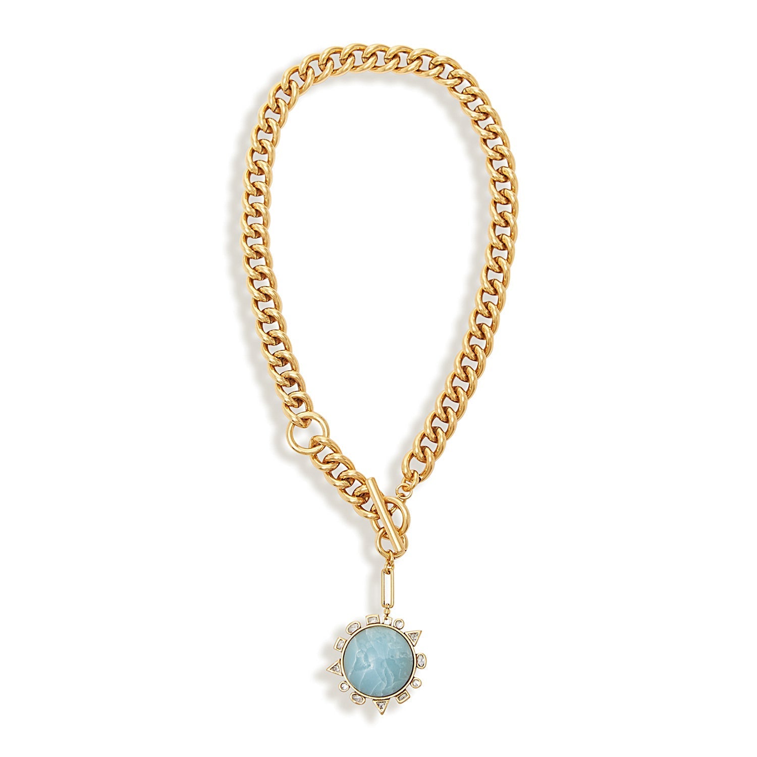 MIGNONNE GAVIGAN Odyssey Necklace Blue Gold