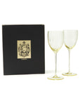 CASKATA Quinn White Wine Glasses, Citrine Set of 2