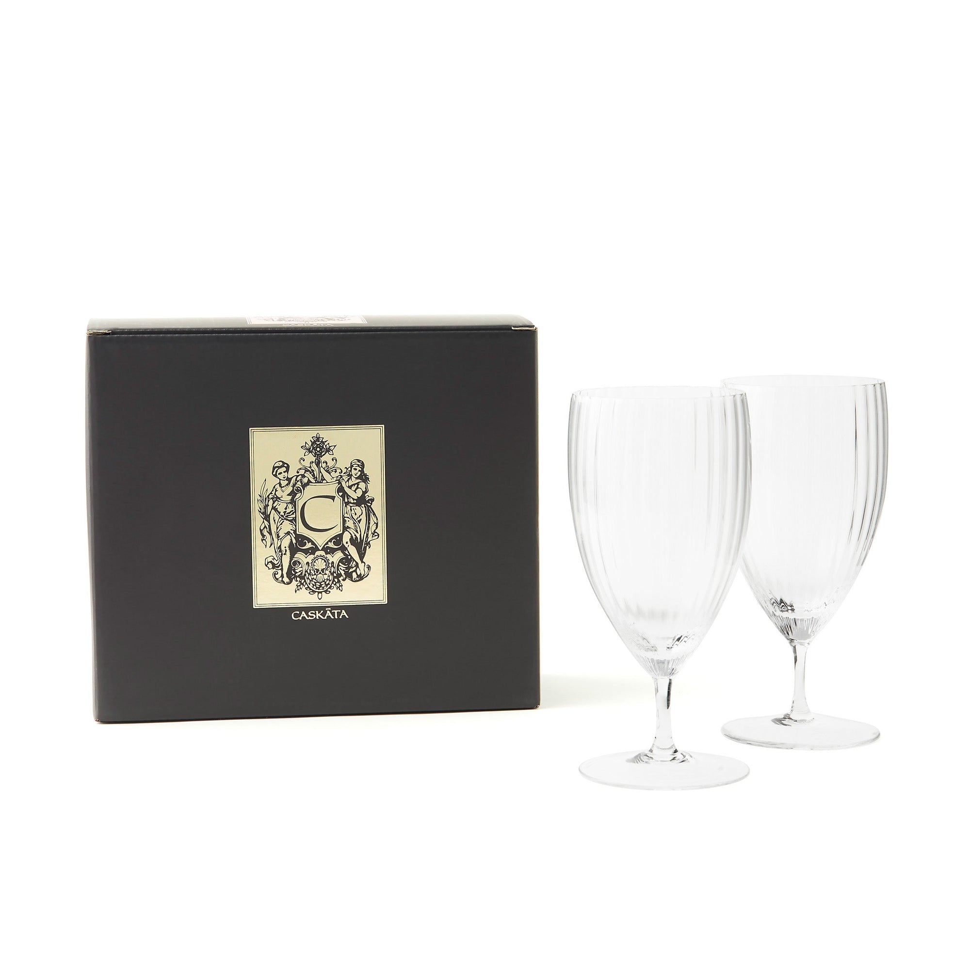 CASKATA Quinn Everyday Glasses, Citrine Set of 2