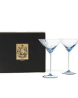 CASKATA Quinn Martini Glasses, Smoke Set of 2