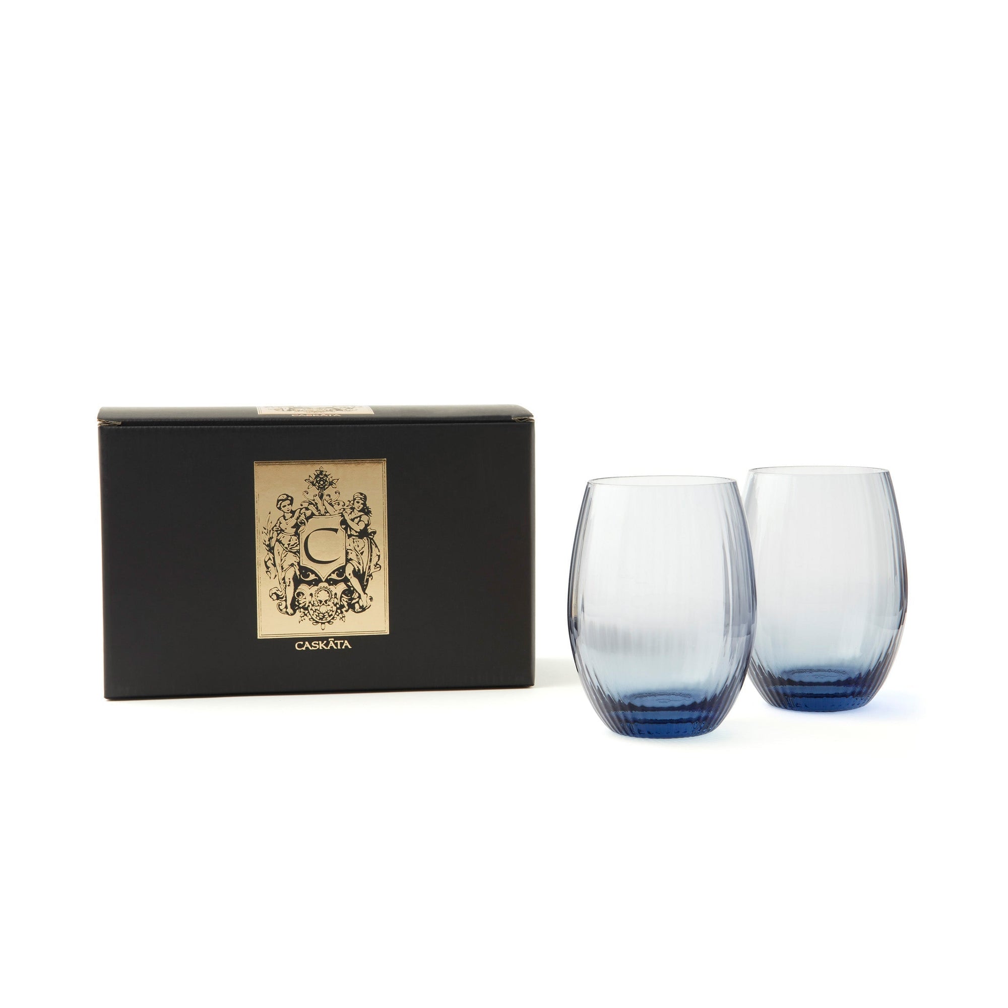CASKATA Quinn Tumblers, Mocha Set of 2