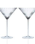 CASKATA Quinn Martini Glasses, Clear Set of 2