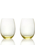 CASKATA Quinn Tumblers, Citrine Set of 2