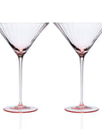 CASKATA Quinn Martini Glasses, Rose Set of 2