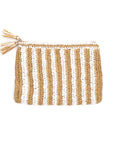 THE MAHJONG HOUSE White Raffia Tile Bag