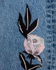 The Sarah Embroidery, Upcycled Denim