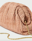 Bailey Pleated Dome Clutch, Blush