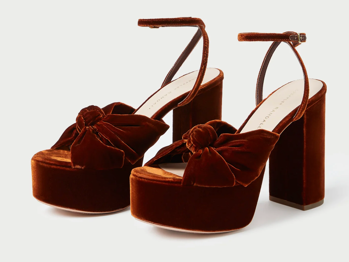 Roz Knot Platform Sandal, Sienna Velvet