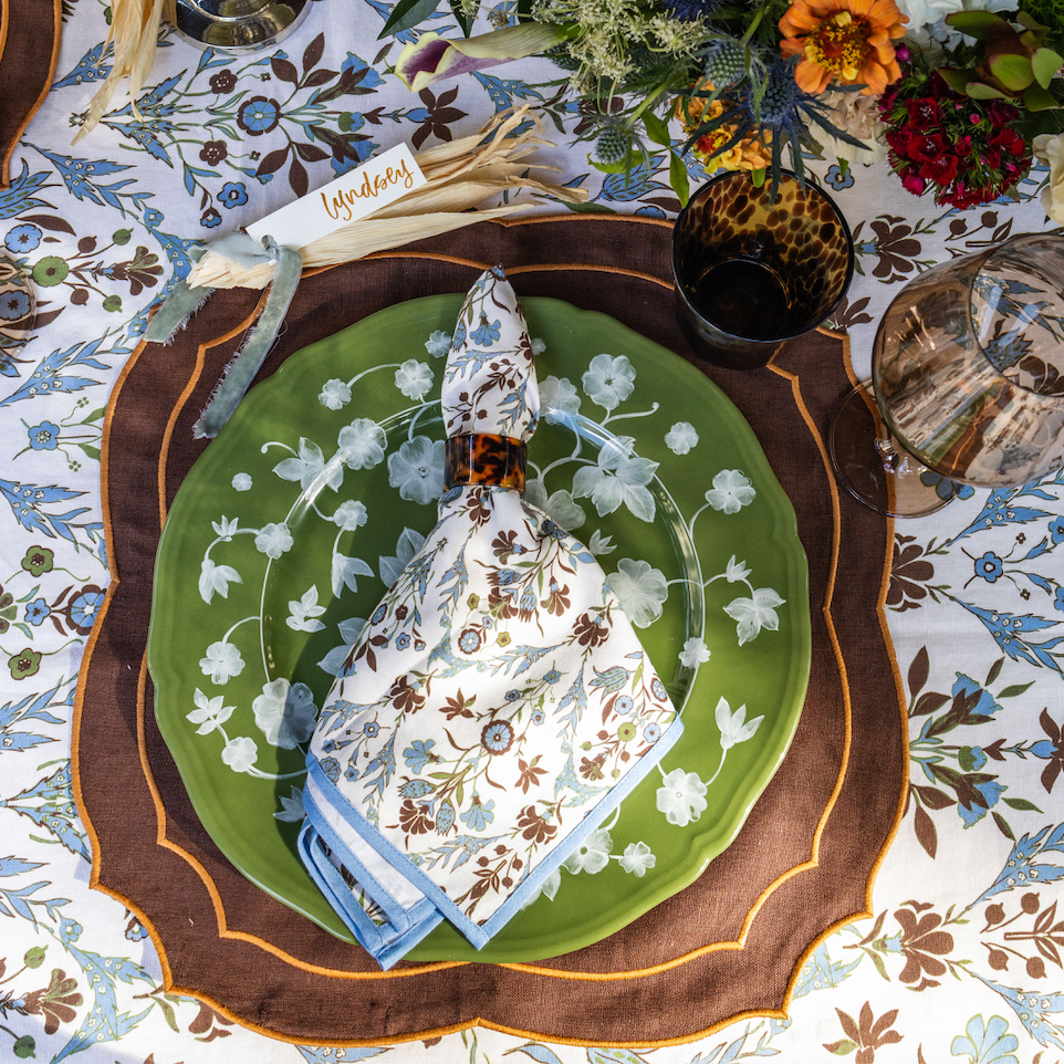 Mignonette Napkin, Blue Floral