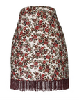 MASON'S DAUGHTER Ava Skirt, Quilted Floral Printed Velvet