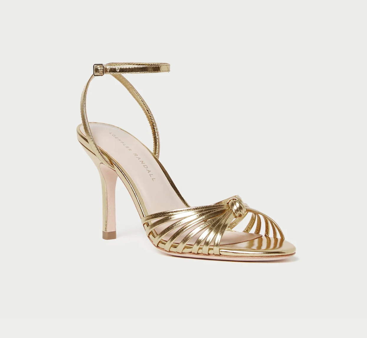 Ada Gold Knot Heeled Sandal – Only on The Avenue