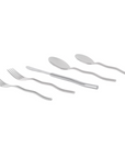 MISETTE Squiggle 5-Piece Cutlery Set in Shiny Silver