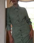 MASON'S DAUGHTER | Miller Dress, Mint Suede
