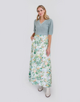 MASON'S DAUGHTER Maxi Skirt, Spring Chinoiserie