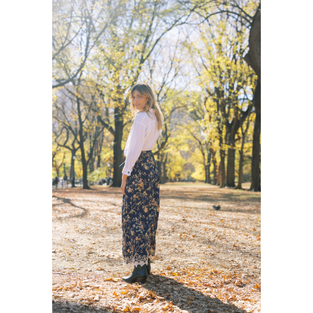 MASON&#39;S DAUGHTER Samantha Skirt, Heirloom Bouquet Viscose Twill