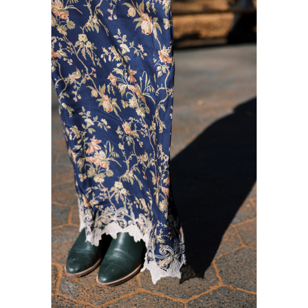 MASON&#39;S DAUGHTER Samantha Skirt, Heirloom Bouquet Viscose Twill