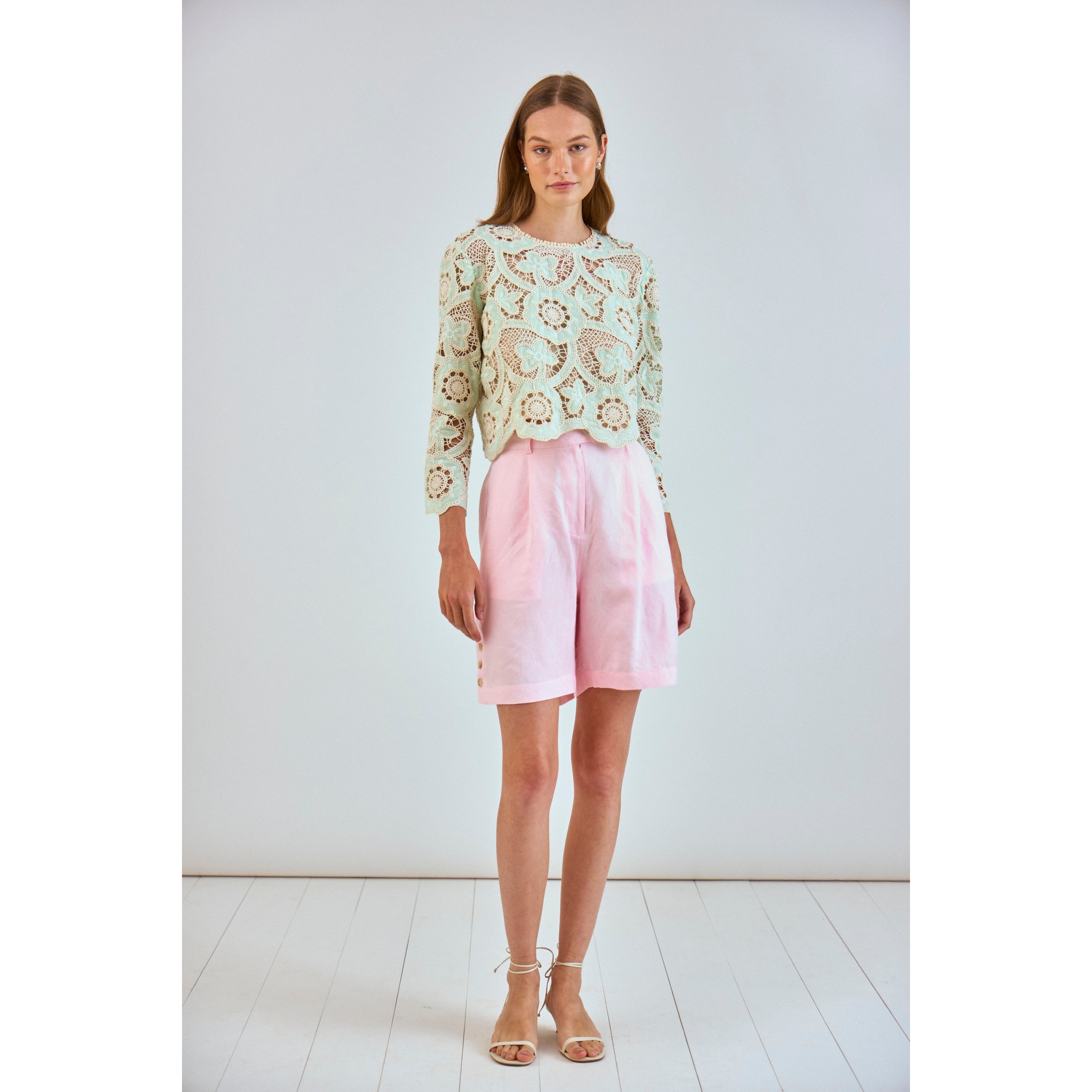 HUNTER BELL Pippa Top, Lagoon Lace