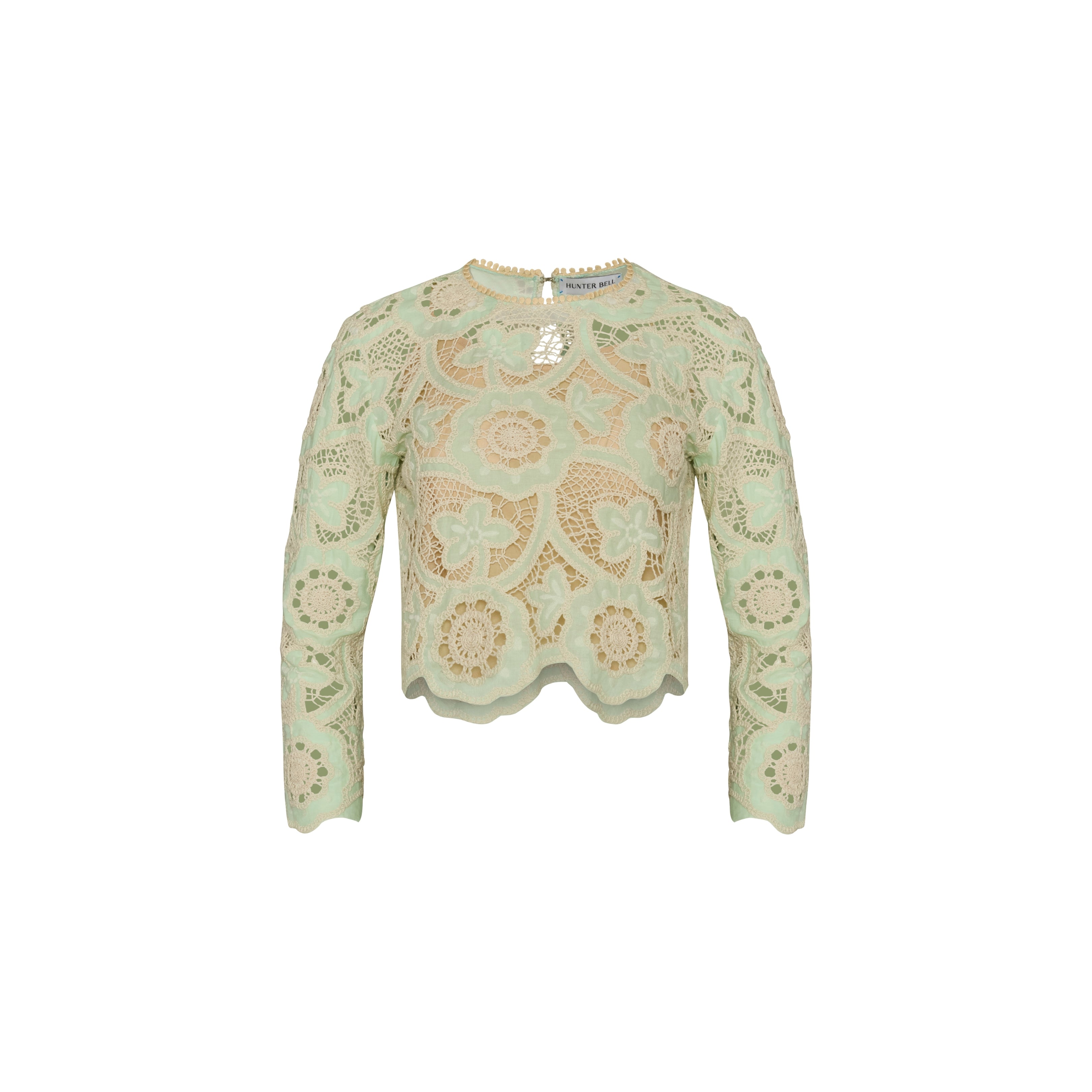 HUNTER BELL Pippa Top, Lagoon Lace