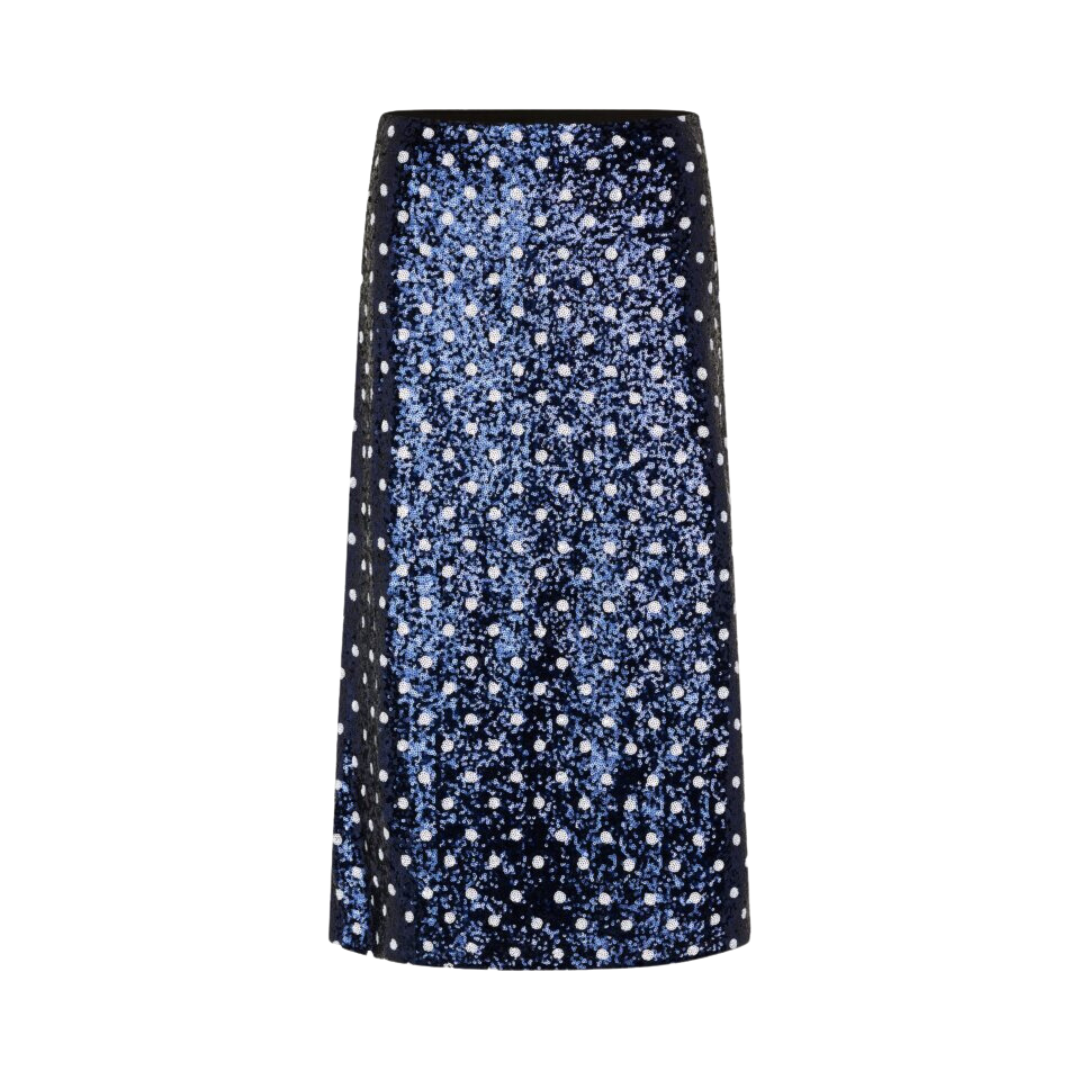 Jily Skirt, Blue Dotted Sequins