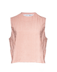 Manning Top, Terracotta Gingham