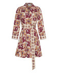 Leona Dress, Retro Floral Turtledove