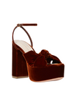 Roz Knot Platform Sandal, Sienna Velvet