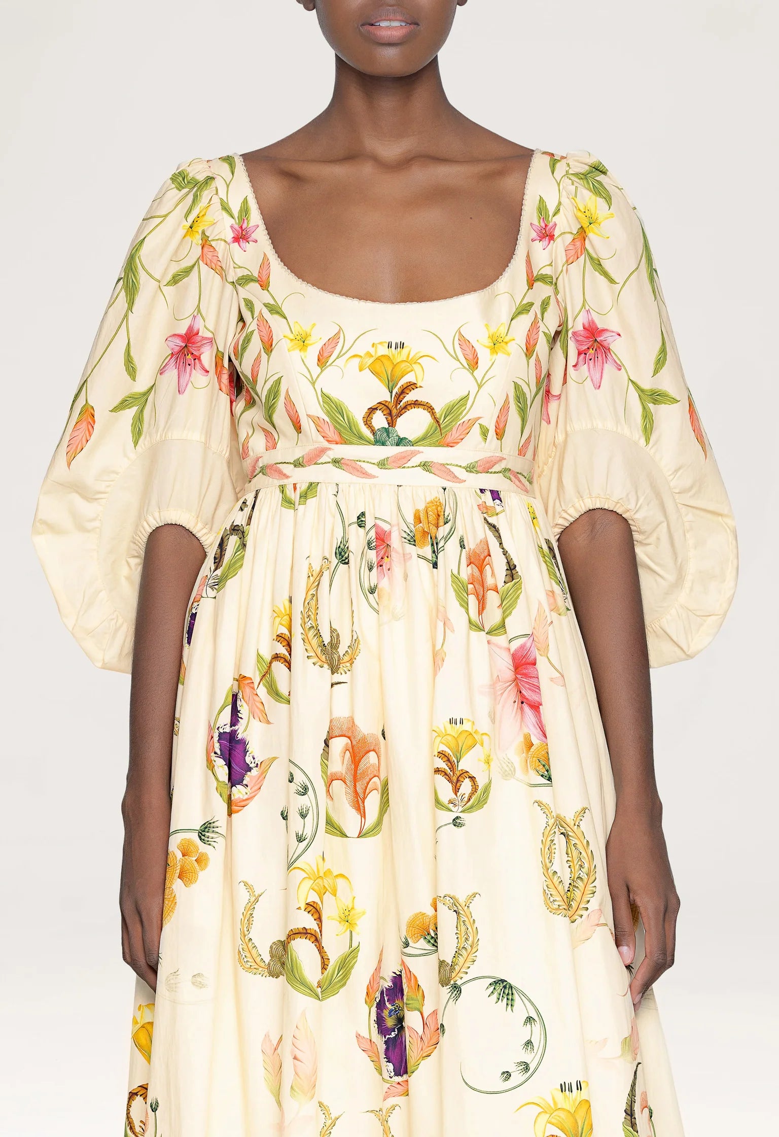 Vivianne Marina Embroidered Maxi Dress