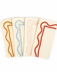 MISETTE Colorblock Embroidered Linen Napkins (Set of 4)