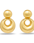 LELE SADOUGHI Gold Medallion Drop Earrings