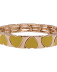 LA LUMIERE NEW YORK Butter Yellow Hearts Bracelet