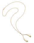 Z - Lucky Gold Wishbone Pendant