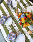 Stripe Linen Tablecloth, Green