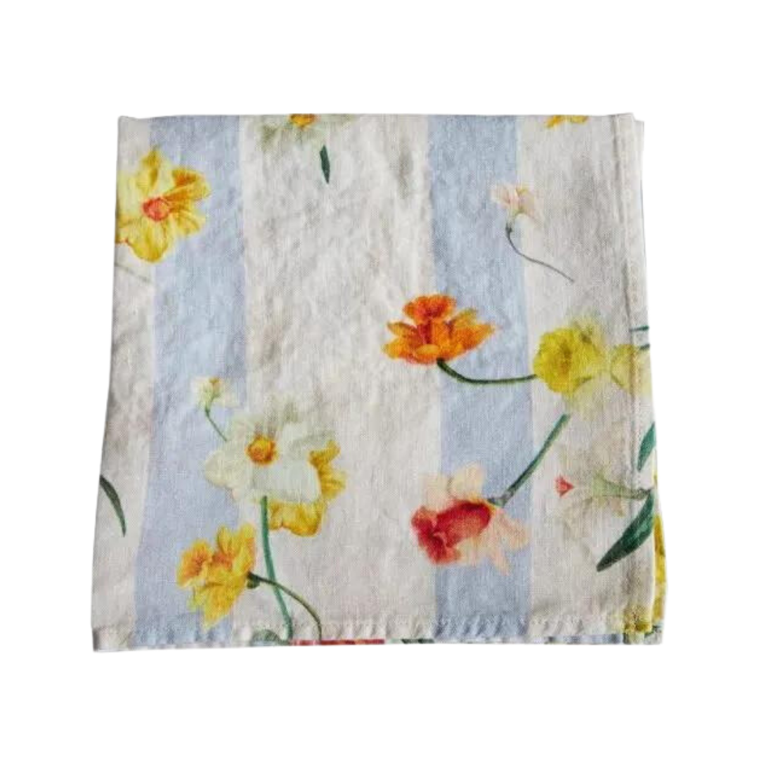 Daffodil Stripe Napkin, Multi
