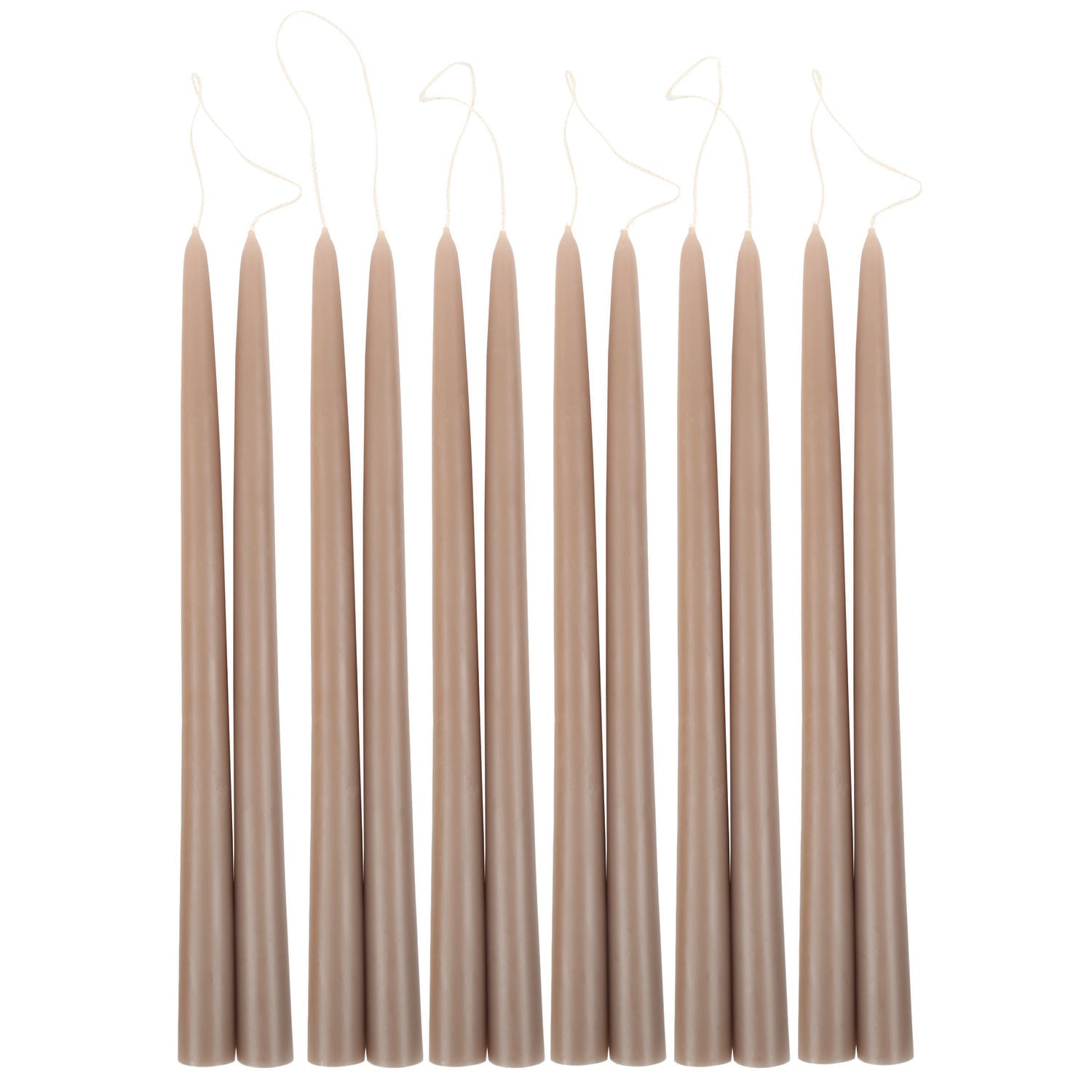 Taper Candles 12&quot;, Greige