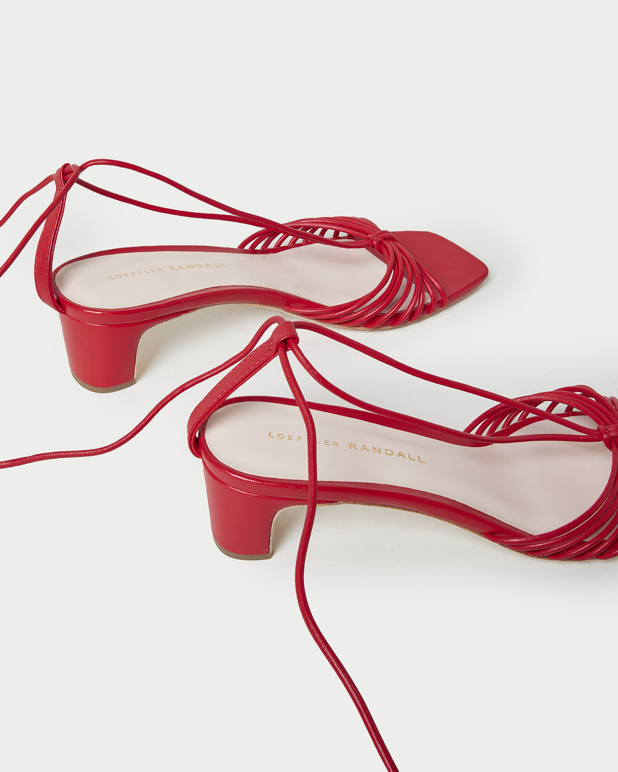 Loeffler randall red on sale sandals