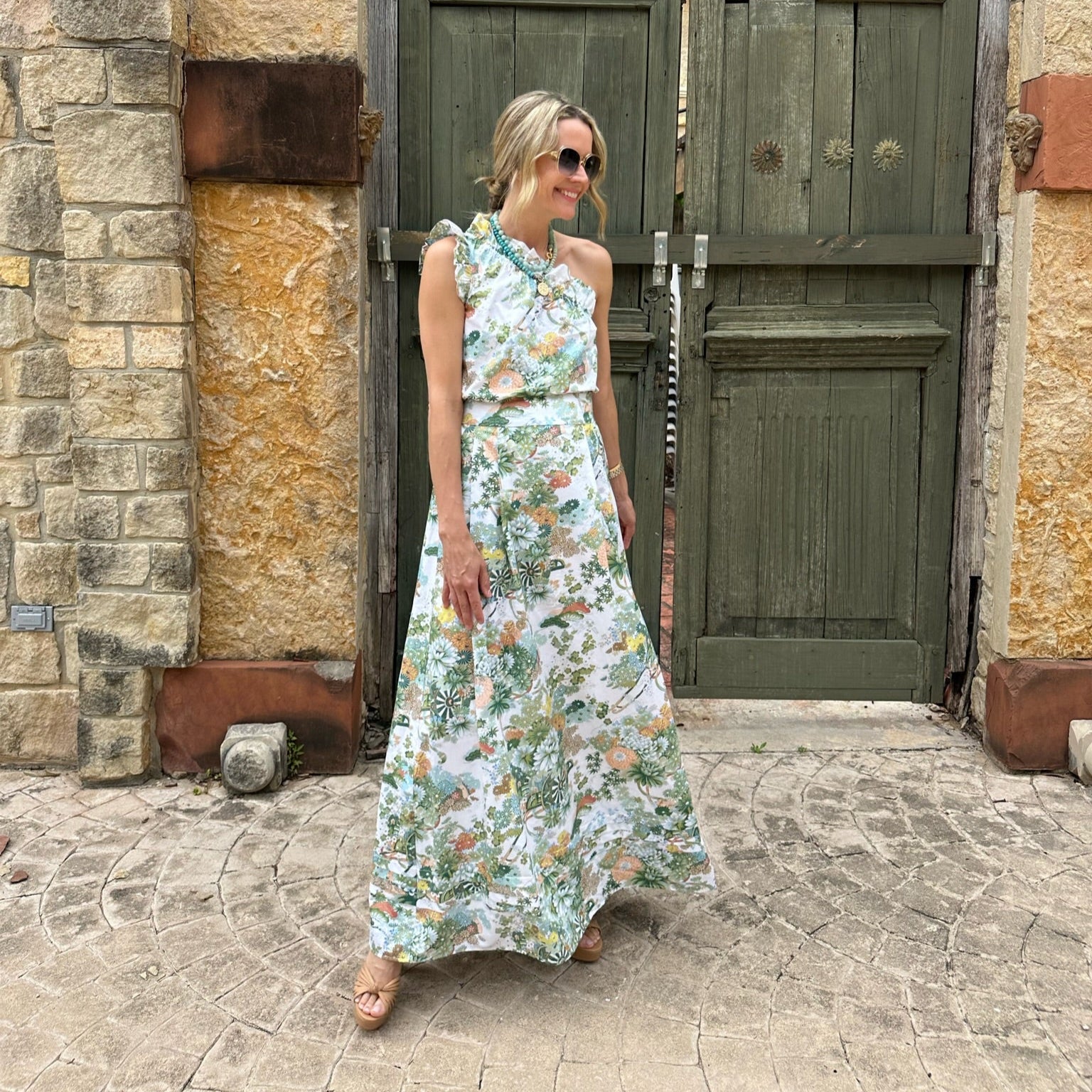 Maxi Skirt, Spring Chinoiserie