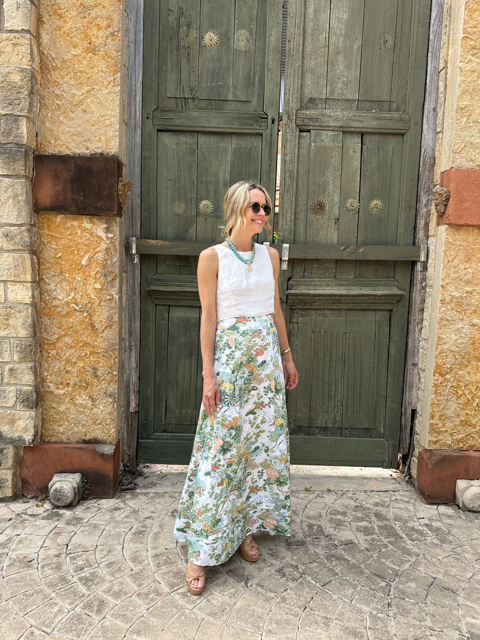 Maxi Skirt, Spring Chinoiserie