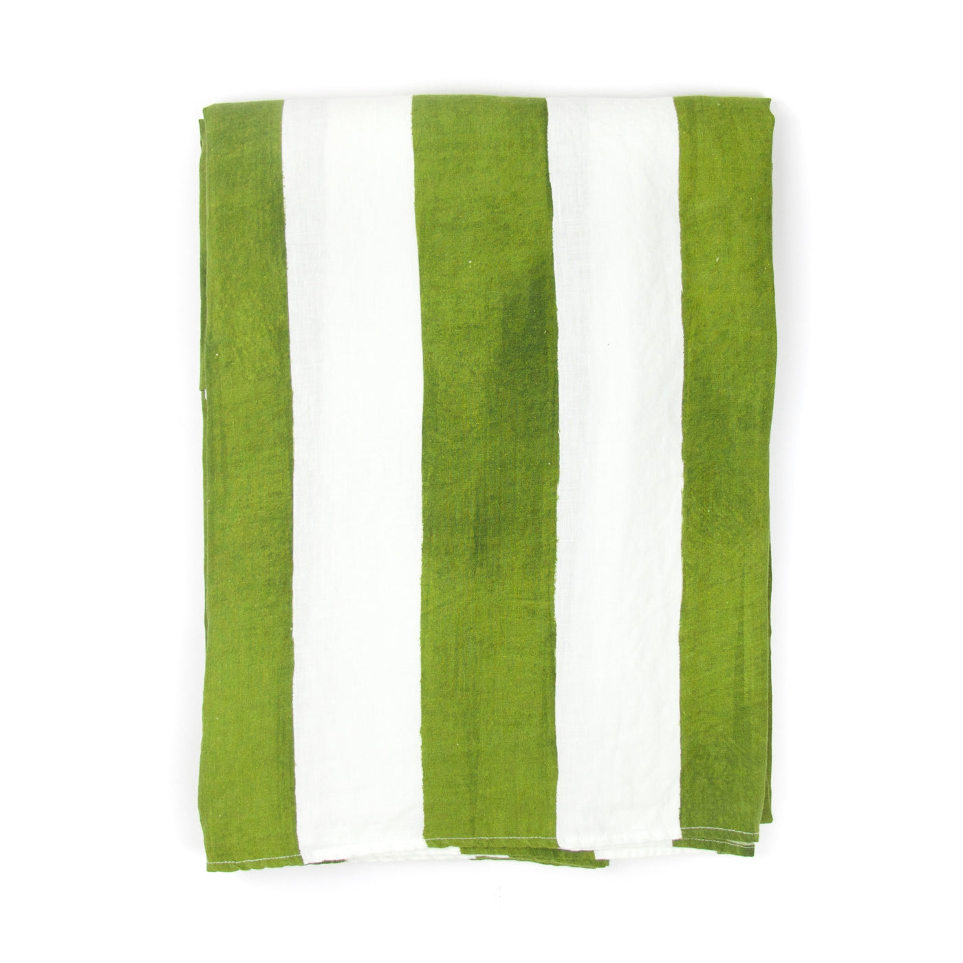 Stripe Linen Tablecloth, Green