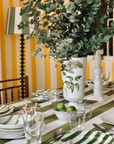 Stripe Linen Tablecloth, Green