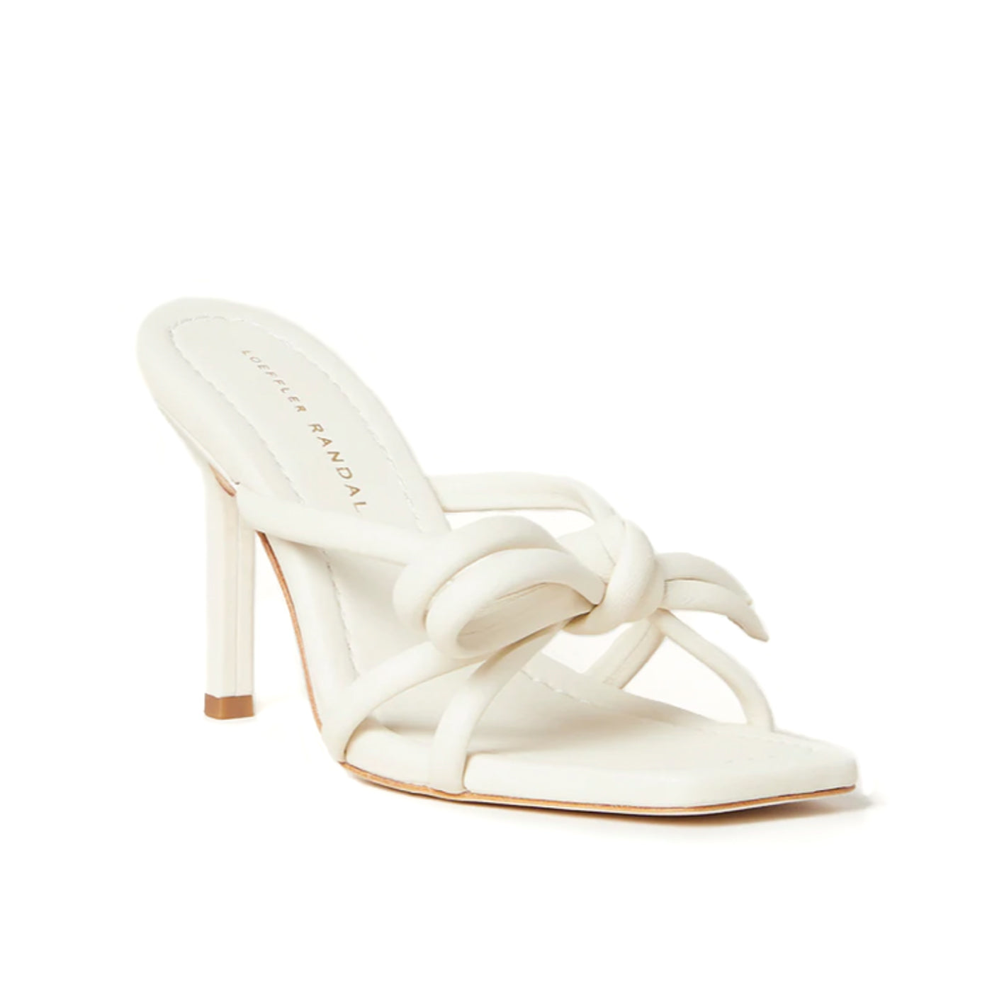 Margi Bow Heeled Sandal, Optic White