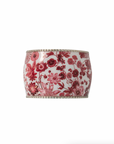 Field of Flowers Napkin Ring - Ruby