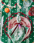 Holiday Ditsy Floral Tablecloth, Green