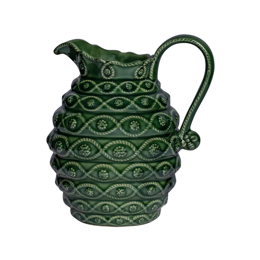 Veronica Beard Jardins Du Monde Pitcher Vase - Green